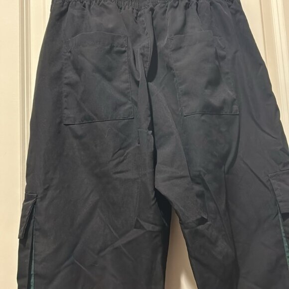 Shein womens pull on parachute Cargo utility Pants elastic pockets galore size S - Picture 13 of 13